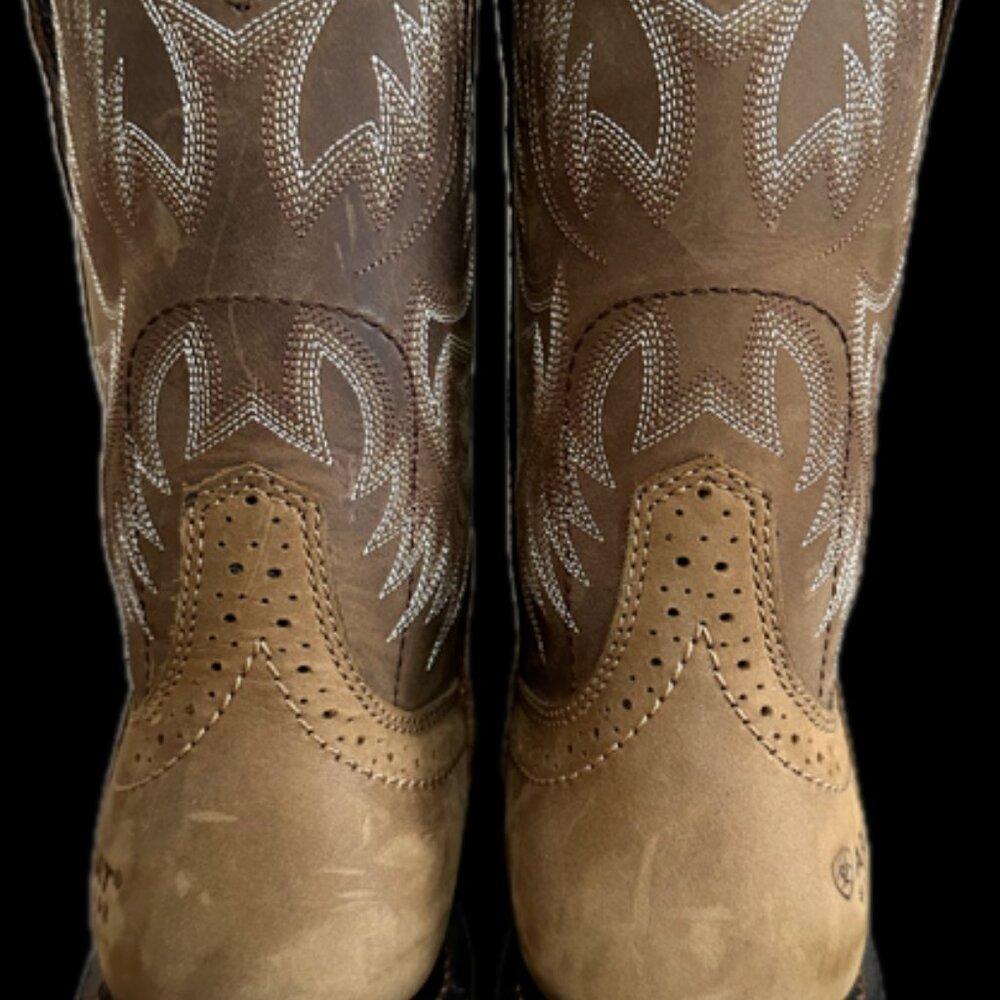 Ariat Men's Sierra Saddle Western Work Boots-Steel Toe 7.5D - Picture 4 of 7